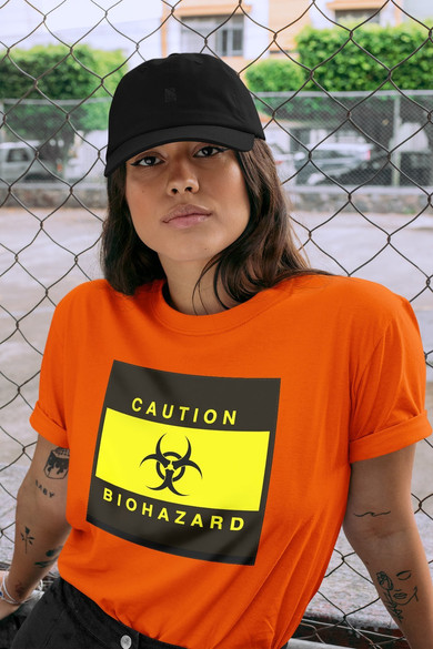 Koszulka z naszywką Biohazard 02