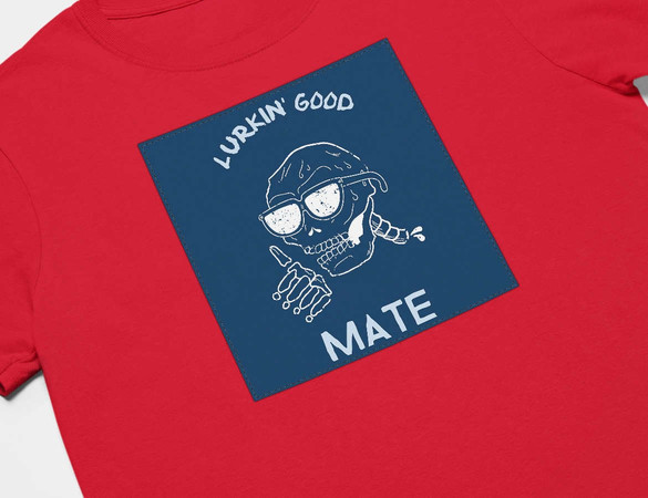 Koszulka z naszywką Lurkin' good mate