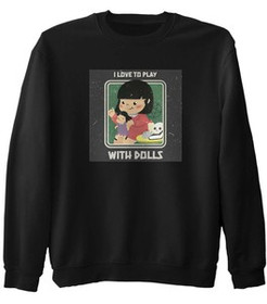 Bluza z naszywką  I love to play...