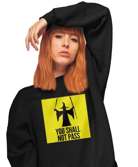 Bluza z naszywką You shall not pass