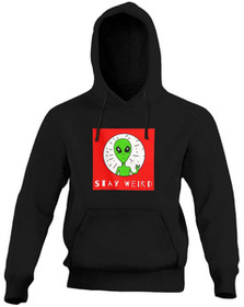 Bluza z naszywką Stay weird