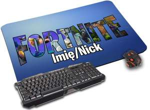 Podkładka pod mysz FORTNITE 60x40cm wzory + imię