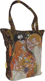 Torba na ramię shopper Węże Wodne II Gustav Klimt