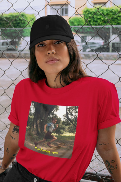 Koszulka z naszywką Forrest Gump RUN