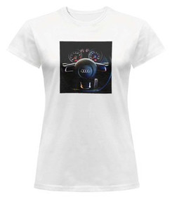 Bluzka damska z naszywką Audi 01