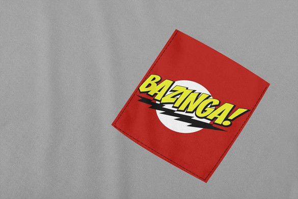 Koszulka z kieszonką BAZINGA! BIG BANG