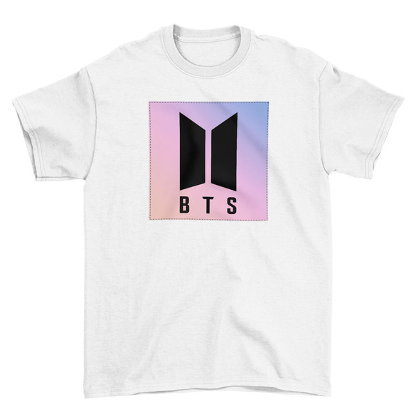 Koszulka z naszywką BTS LOGO 02