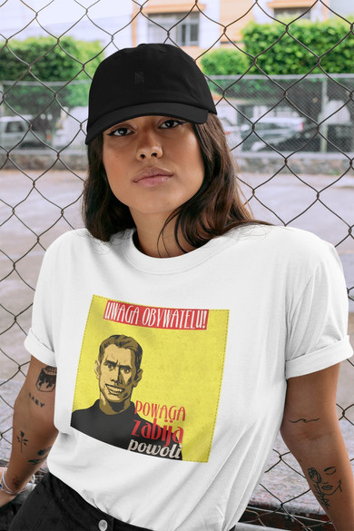 Koszulka z naszywką PRL- powaga zabija