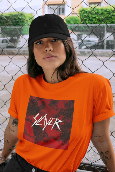 Koszulka z naszywką Slayer World painted