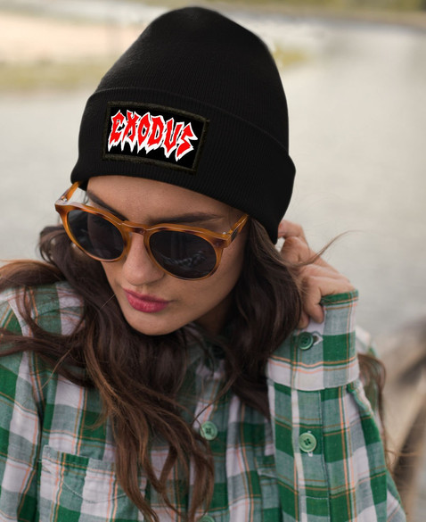 Czapka zimowa z naszywką EXODUS