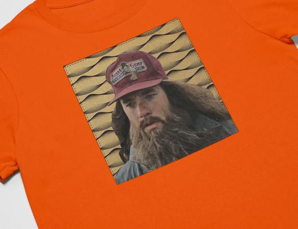 Koszulka z naszywką Forrest Gump beard