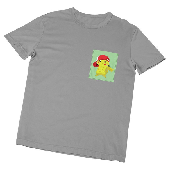 Koszulka z kieszonką PIKACHU