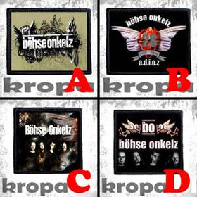 Naszywka BOHSE ONKELZ 8 X 8 cm Dużo Wzorów!