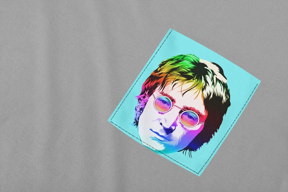Koszulka z kieszonką JOHN LENNON