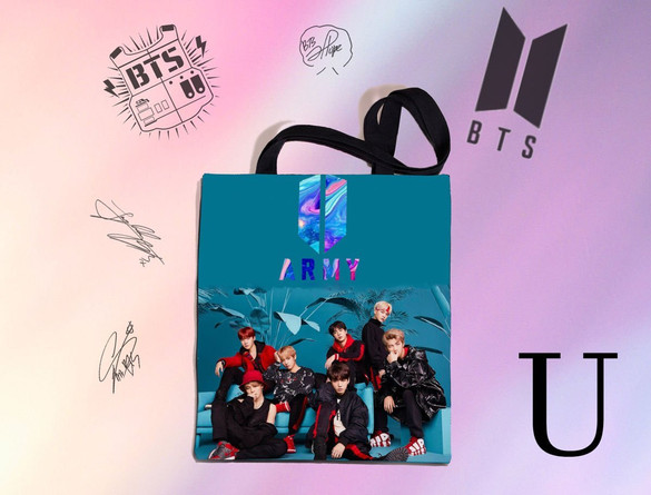 Torba na ramię BTS k-pop FULLPRINT z Polski WZORY