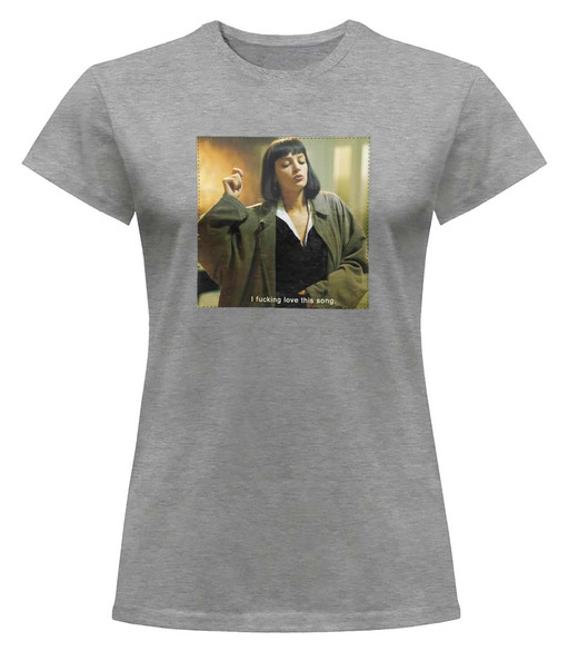 Bluzka damska z naszywką Uma Thurman Song