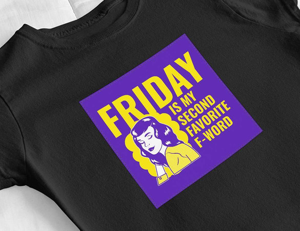 Bluzka damska z naszywką Friday – woman