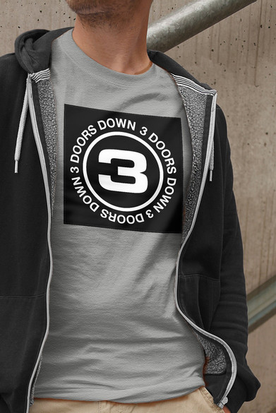 Koszulka z naszywką   3 Doors Down
