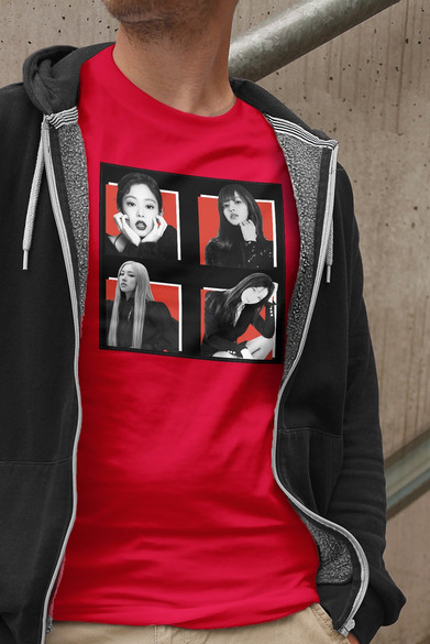 Koszulka z naszywką BlackPink Squad