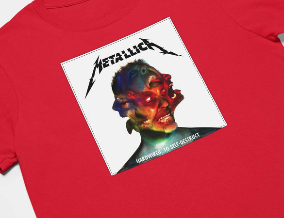 Koszulka z naszywką Metallica Hardwired..
