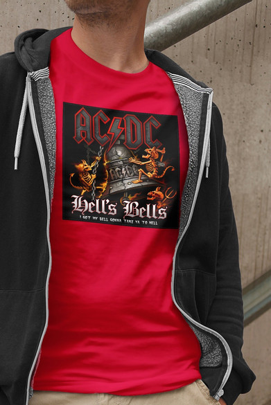 Koszulka z naszywką AC/DC Hells Bells
