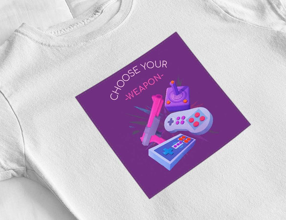 Bluzka damska z naszywką CHOOSE YOUR WEAPON