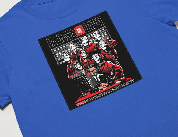 Koszulka z naszywką Dom z papieru 02