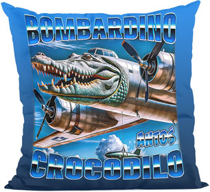 Poduszka Italian Brainrot Bombardino Crocodilo