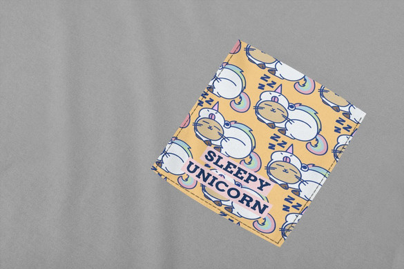 Koszulka z kieszonką SLEEPY UNICORN