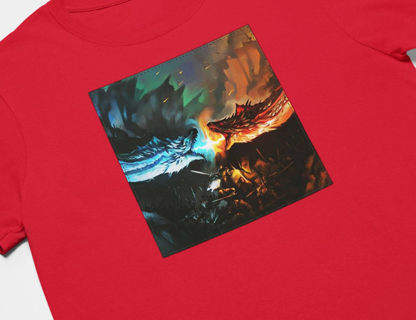 Koszulka z naszywką Game of Thrones dragon