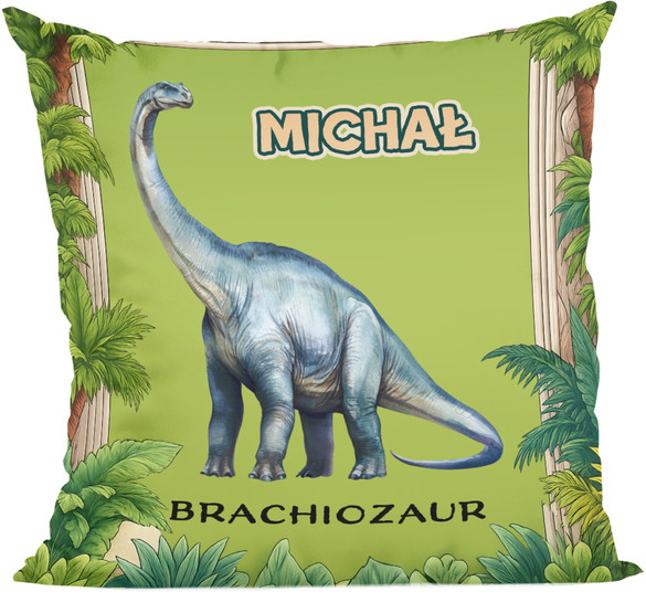 Poduszka Dinozaury Brachiozaur z imieniem dziecka
