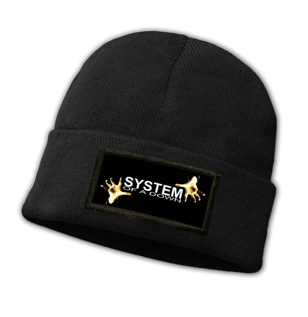 Czapka zimowa z naszywką SYSTEM OF A DOWN, roz.Standard