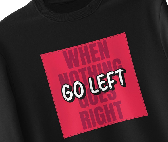 Bluza z naszywką When nothing goes...