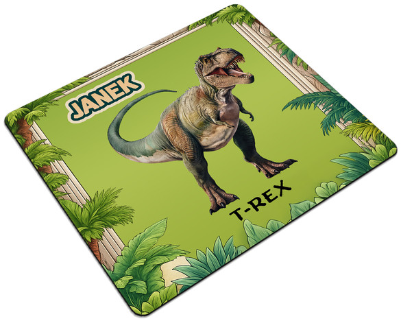 Podkładka Dinozaury T-Rex + imię dziecka 24x19cm