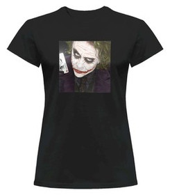 Bluzka damska z naszywką Joker Heath Ledger