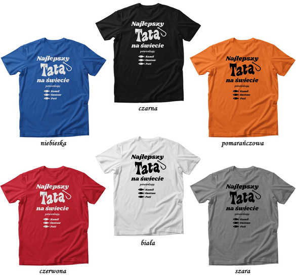 Koszulka dla taty NAJLEPSZY TATA NA ŚWIECIE