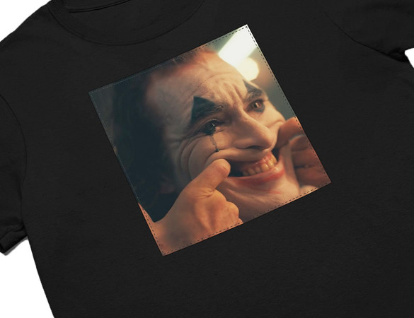 Koszulka z naszywką Joker Happy face