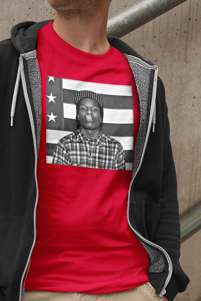 Koszulka z naszywką Asap Rocky Live.Love.