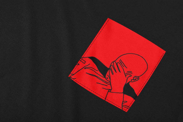 Koszulka z kieszonką STAR TREK FACEPALM