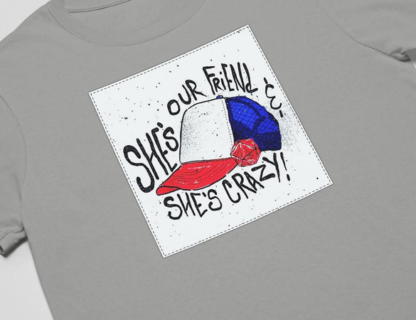 Koszulka z naszywką Stranger Things Cap