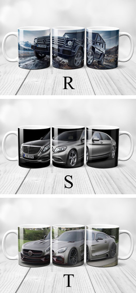 Zestaw MERCEDES poduszka+kubek+GRATIS!  WZORY