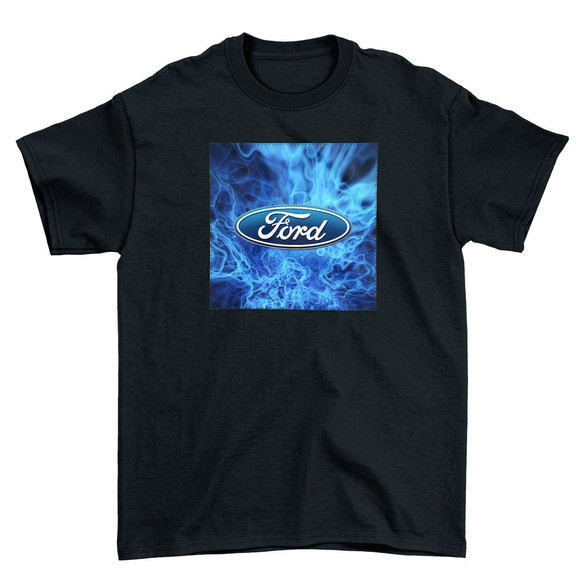 Koszulka z naszywką Ford logo blue