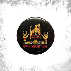 Przypinka ROCK NEVER DIE