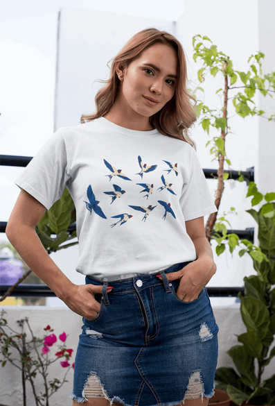 Koszulka JASKÓŁKI SWALLOWS BIAŁA XS MĘSKA