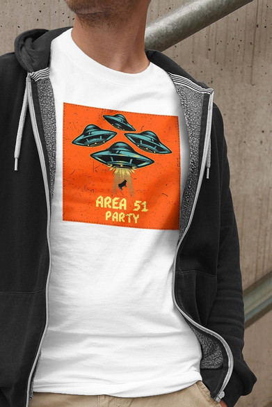 Koszulka z naszywką Area 51 Party