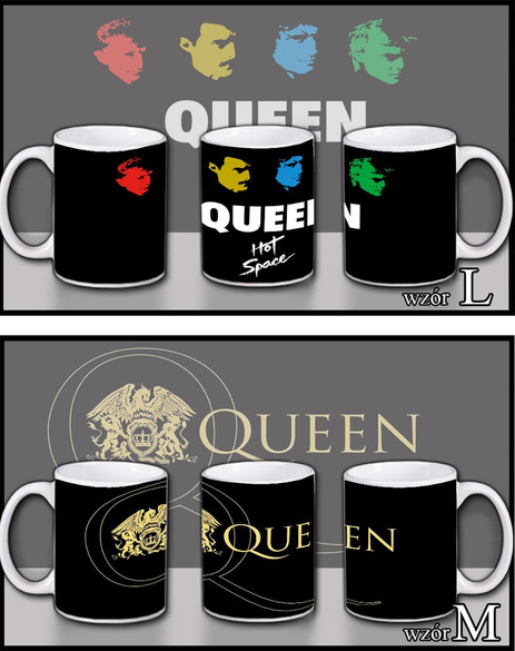 QUEEN Zestaw poduszka kubek WZORY+GRATIS