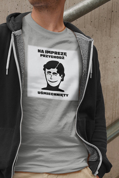 Koszulka z naszywką PRL- Impreza