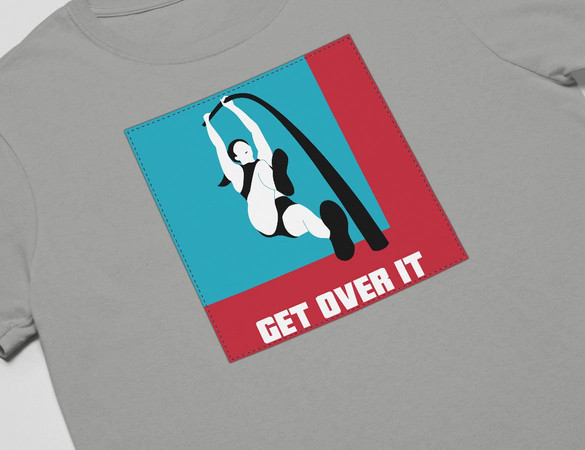 Koszulka z naszywką Get over it