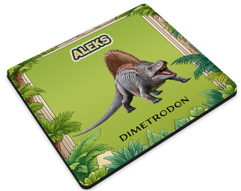 Podkładka Dinozaury Dimetrodon personalizowane imieniem 36x29cm