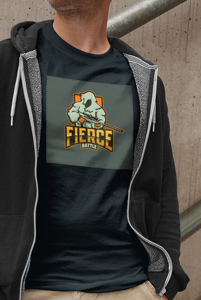 Koszulka z naszywką  FIERCE BATTLE